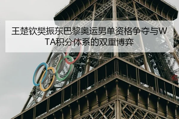 王楚钦樊振东巴黎奥运男单资格争夺与WTA积分体系的双重博弈